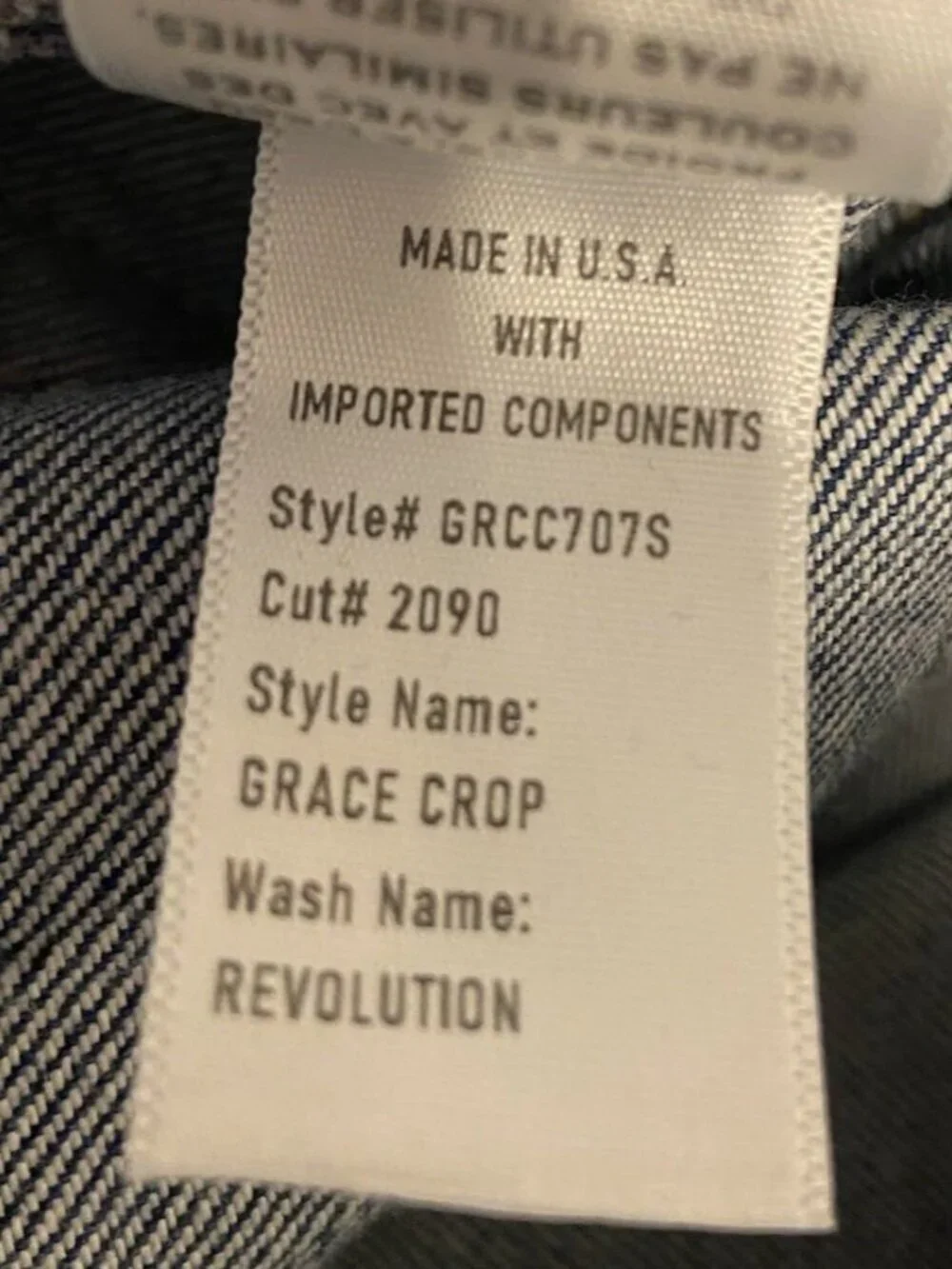 NWT Slvrlake Jeans Grace Crop Raw Hem Size 31 New